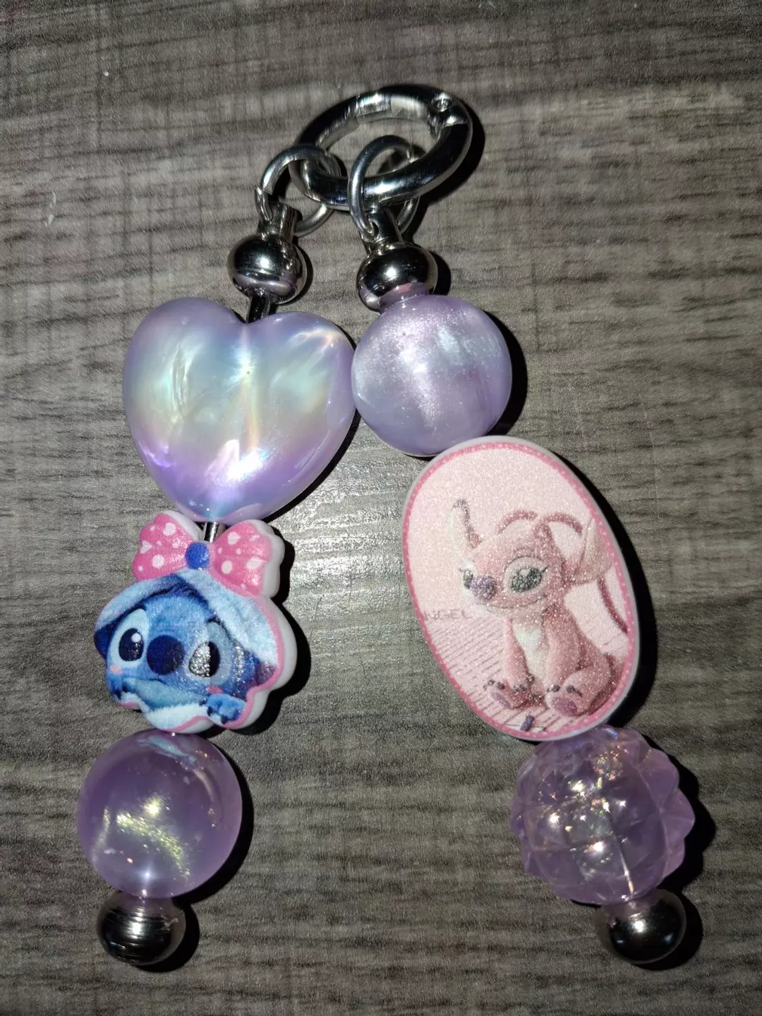 Angel and Stitch Keychain/Zipper Pull thumbnail