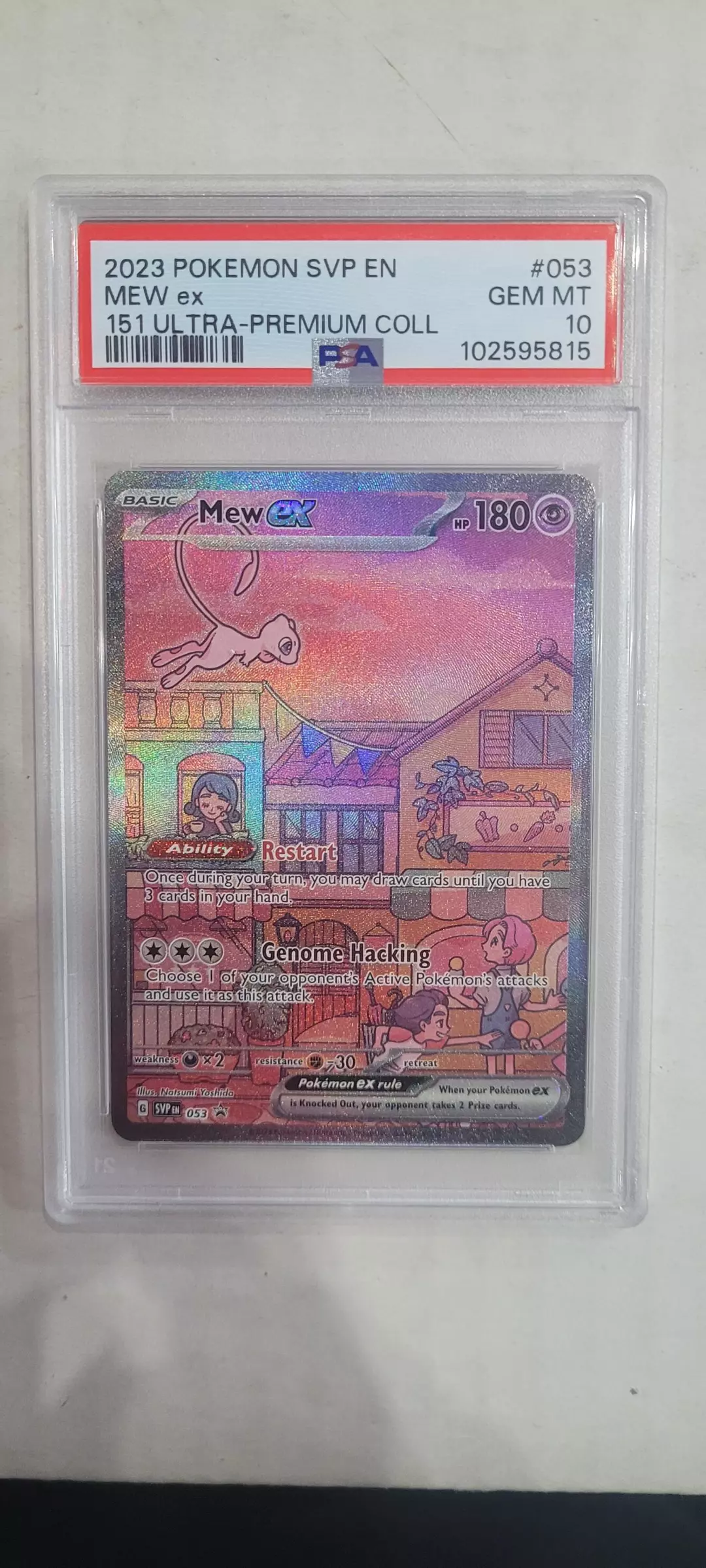 Mew pokemon 151 ex psa graded gem mint 10 thumbnail