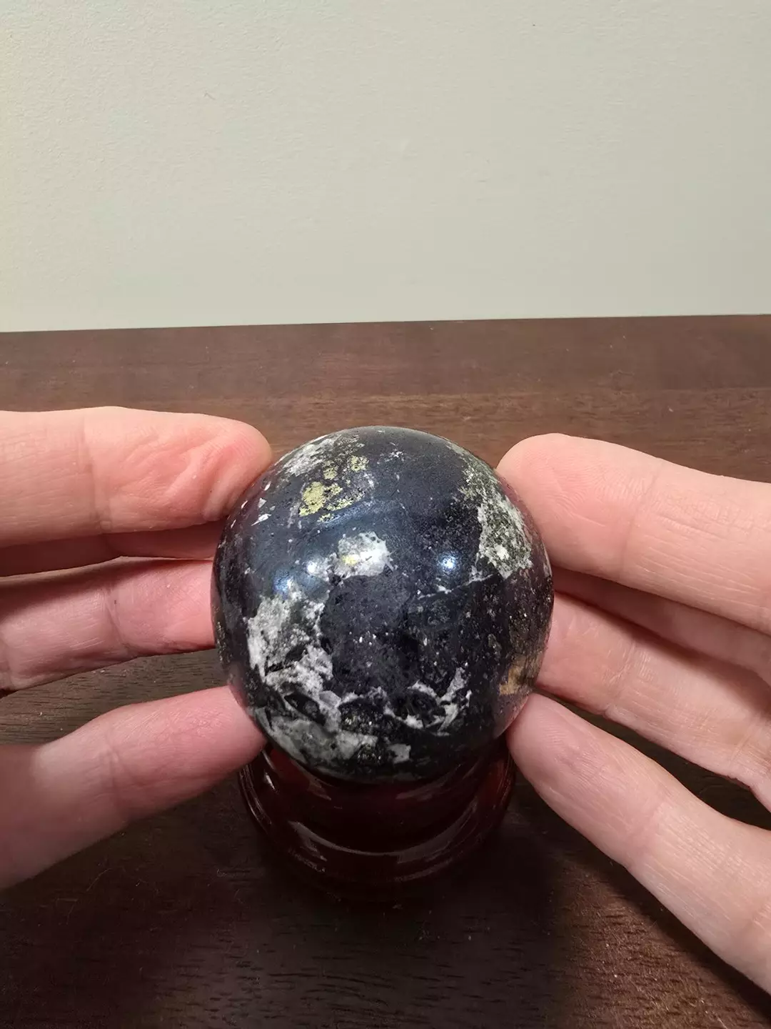 Covellite Dark Blue Crystal Sphere #C 51 mm thumbnail