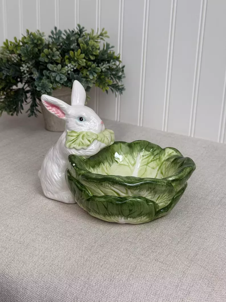 Vintage Bunny Candy Dish thumbnail