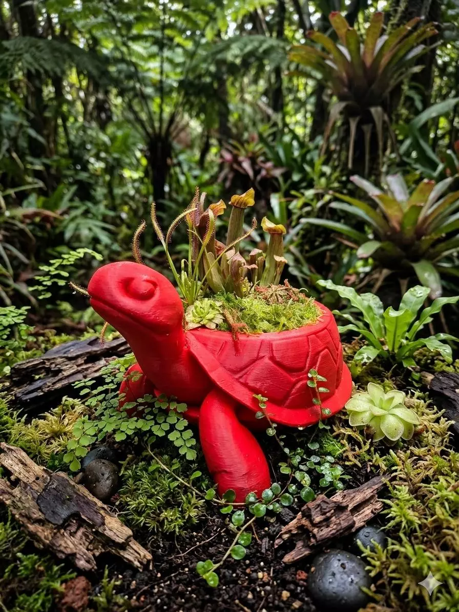 Tortoise bog garden planter thumbnail