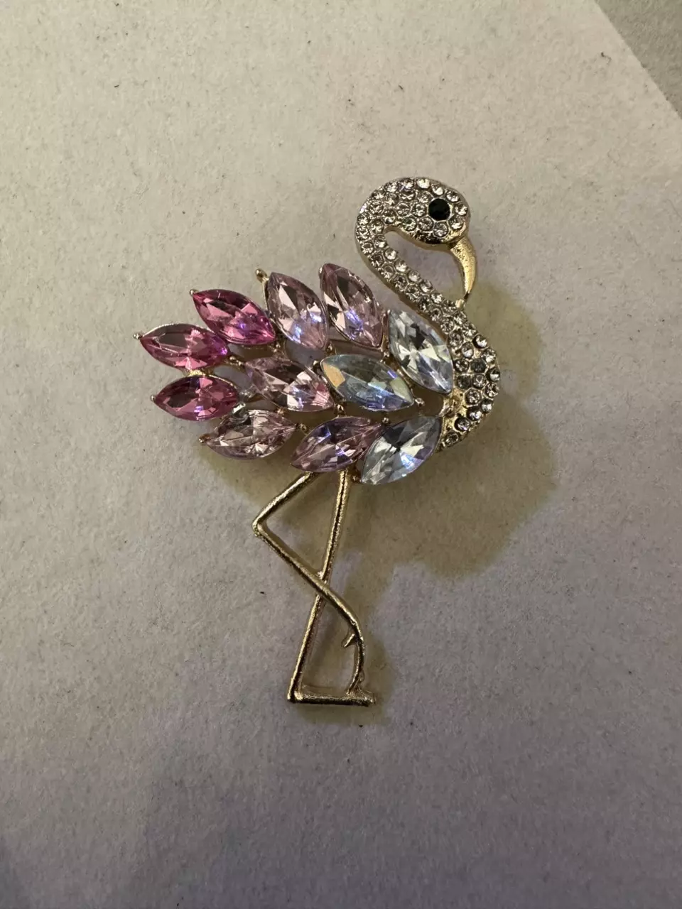 Flamingo brooch thumbnail