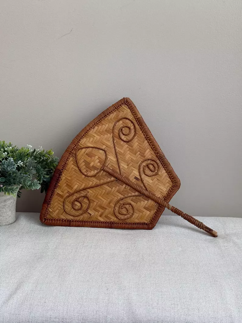 Vintage Woven Natural Fiber Church
Fan - Wall Decor thumbnail