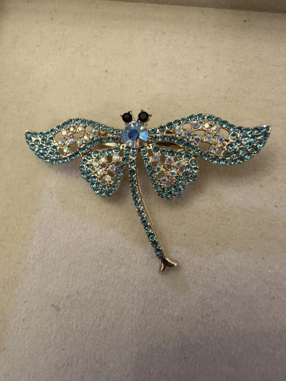 Dragonfly brooch- blue thumbnail