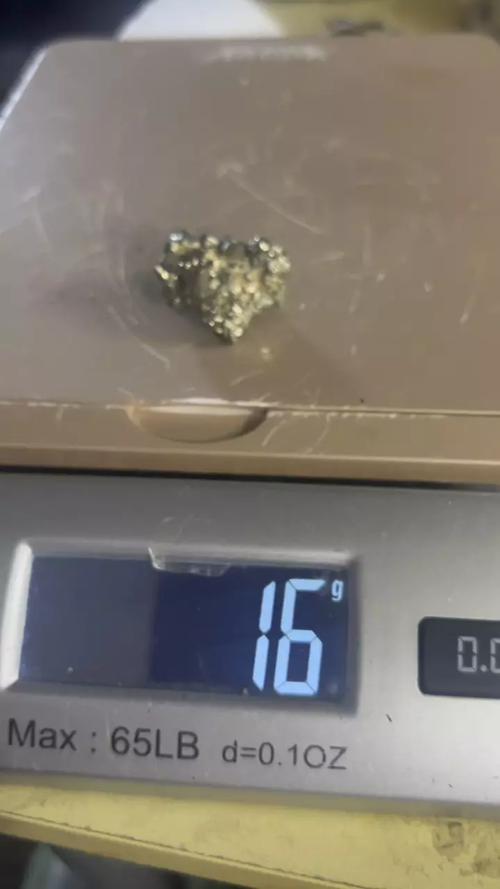 Beautiful 16 g cocada  pyrite Half inch piece thumbnail