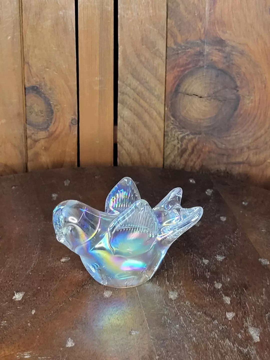 Iridescent glass bird thumbnail