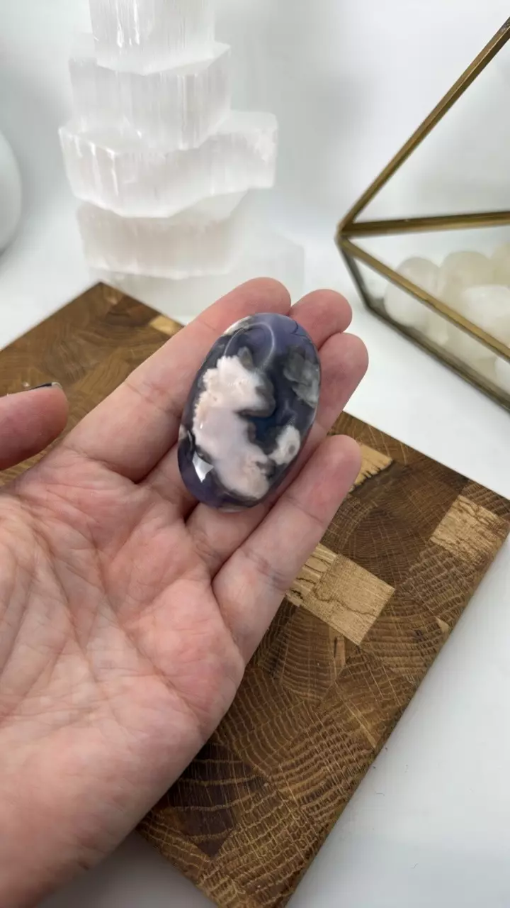 Blue flower agate palm thumbnail
