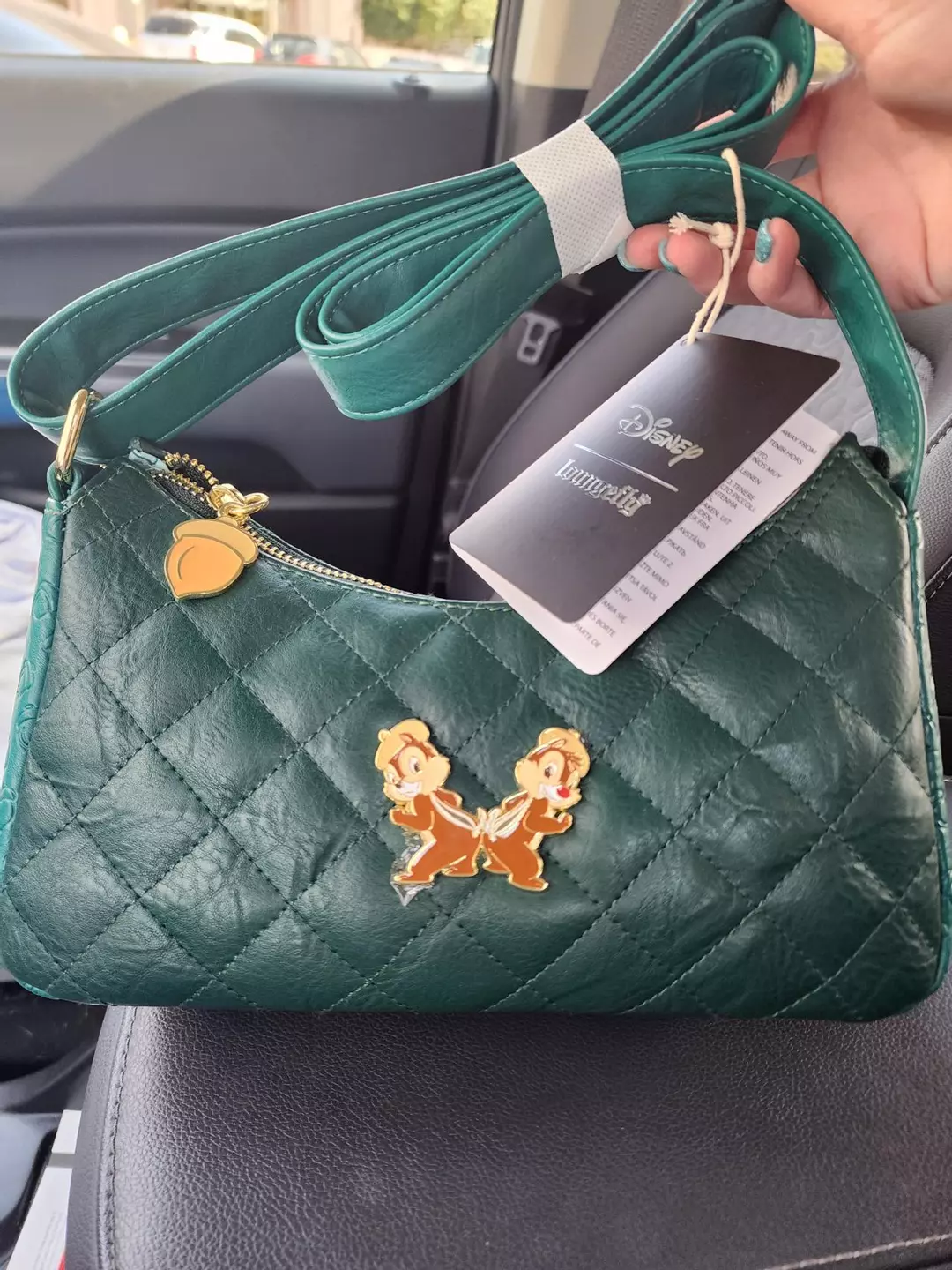 Green Chipmunks crossbody Loungefly bag thumbnail