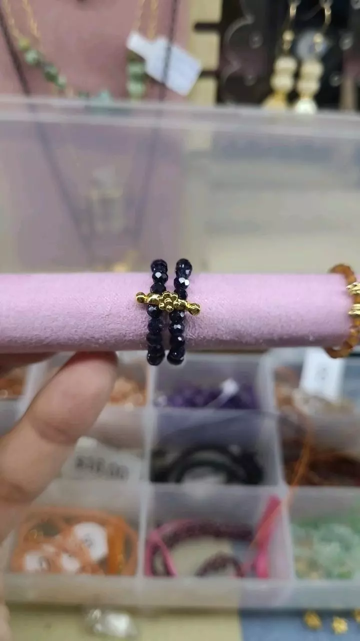 22kt vermeil ring blue goldstone thumbnail