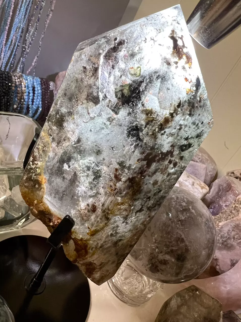 New large garden Quartz point with stand thumbnail