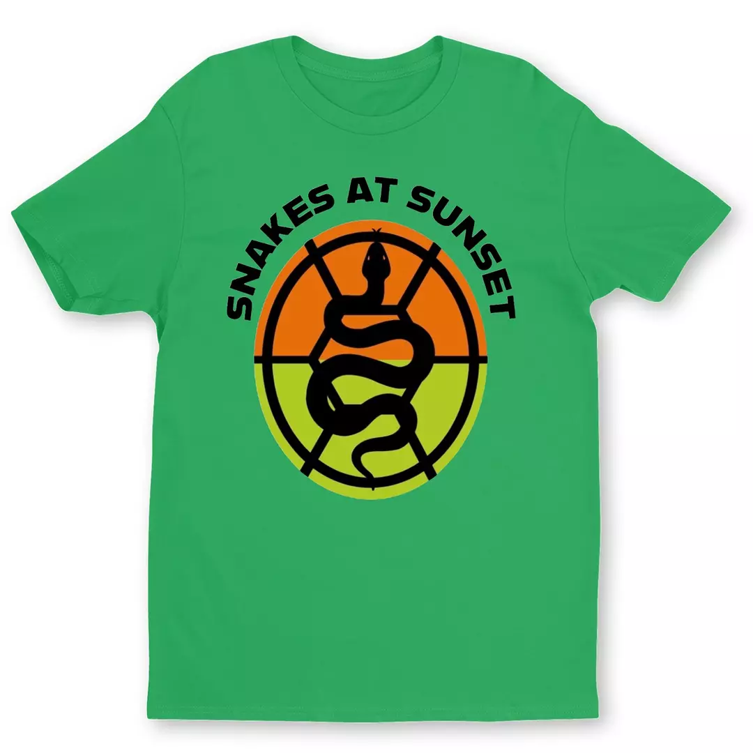 Snakes at Sunset logo t-shirt (green) thumbnail