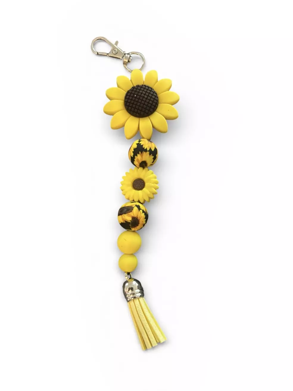 Sunflower Beaded Key Chain thumbnail