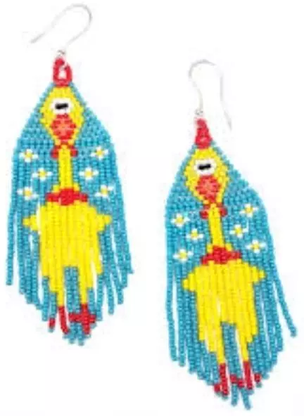 Rubber Chicken earrings thumbnail