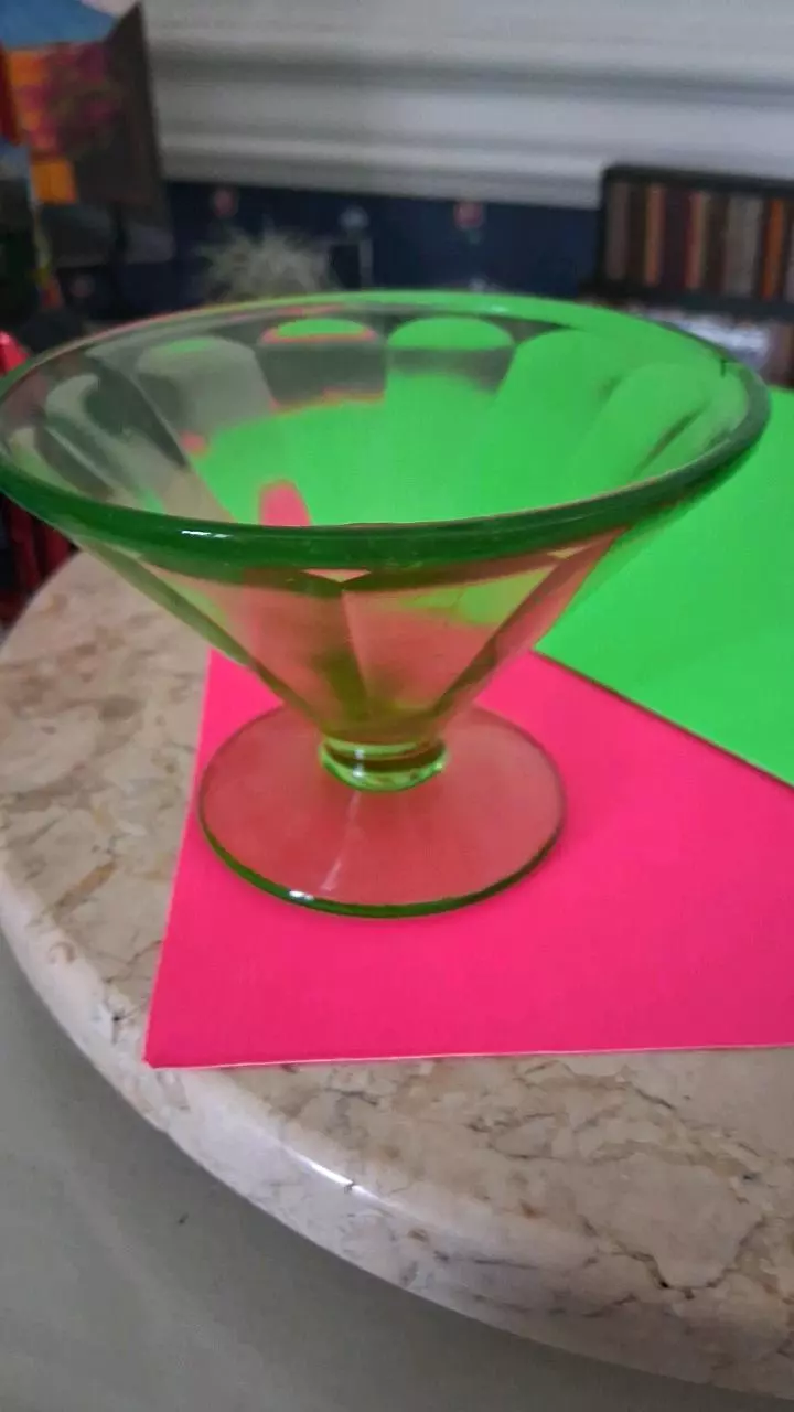 Green depression glass- 1930 era thumbnail