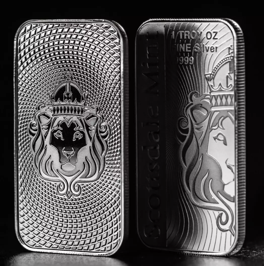 1 oz Silver Vortex Bar by Scottsdale Mint thumbnail