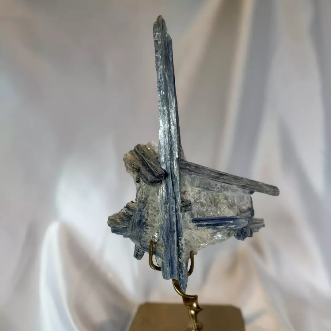 Blue Kyanite Raw Specimen on Stand #C thumbnail