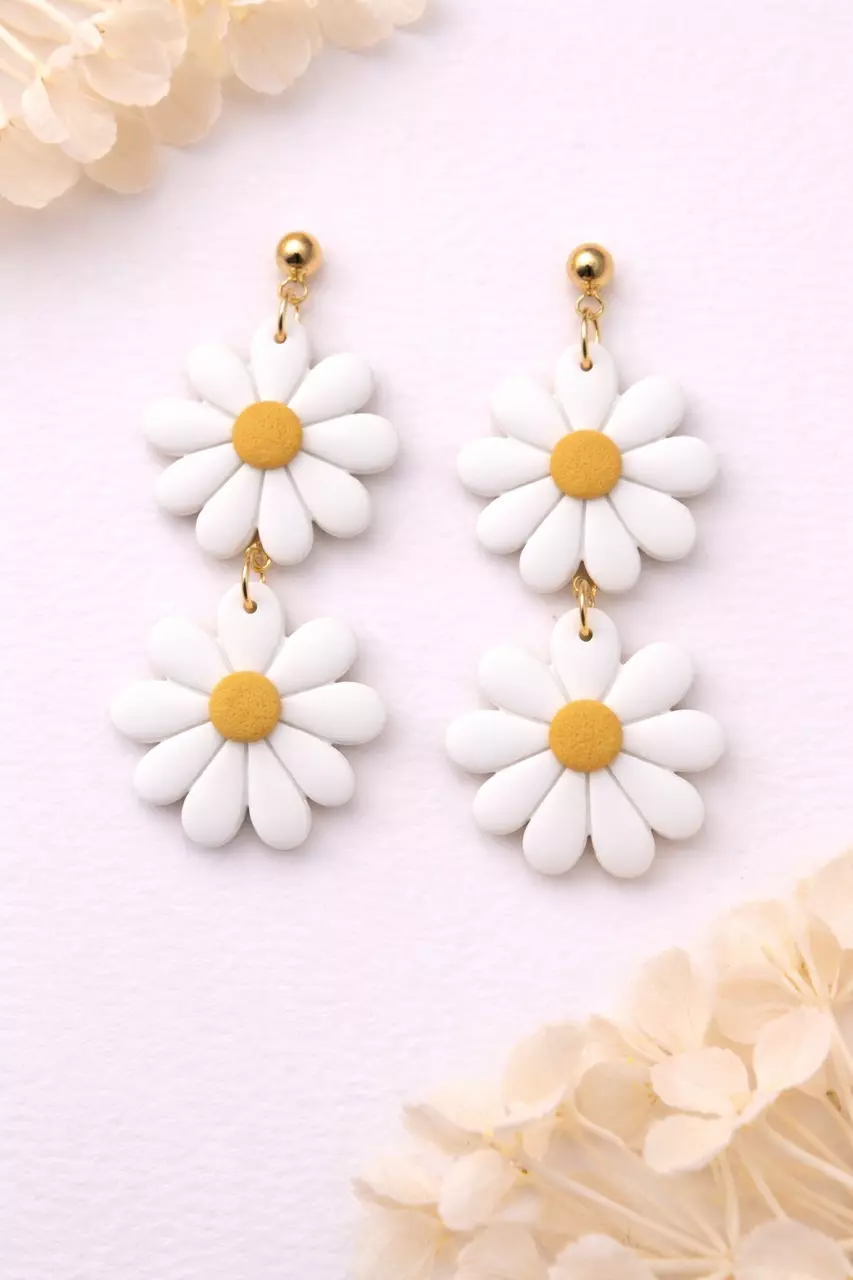 Daisy Double Dangle Earrings thumbnail
