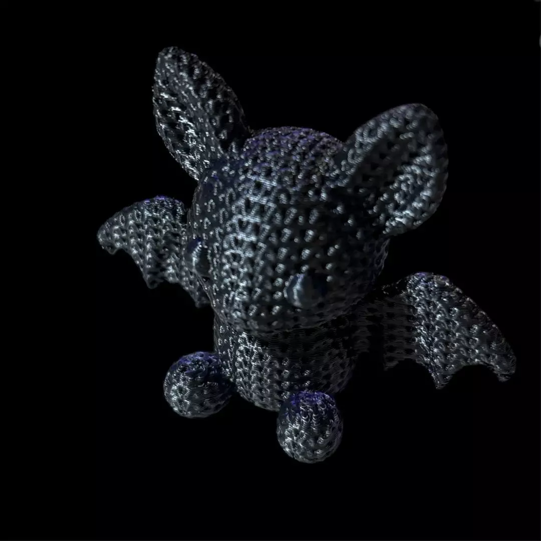 Black and purple tiny bat thumbnail