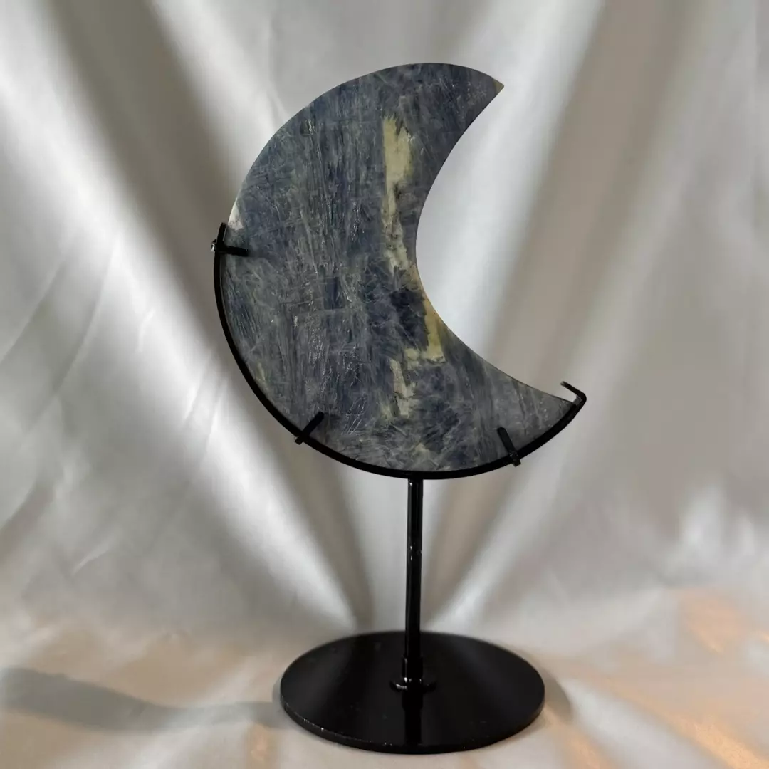 Blue Kyanite Moon on Stand thumbnail