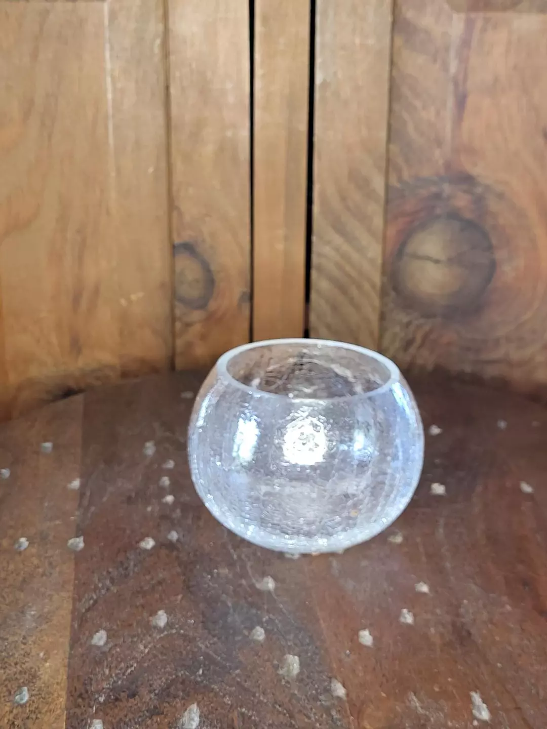 Crackle Glass Candle Holder thumbnail