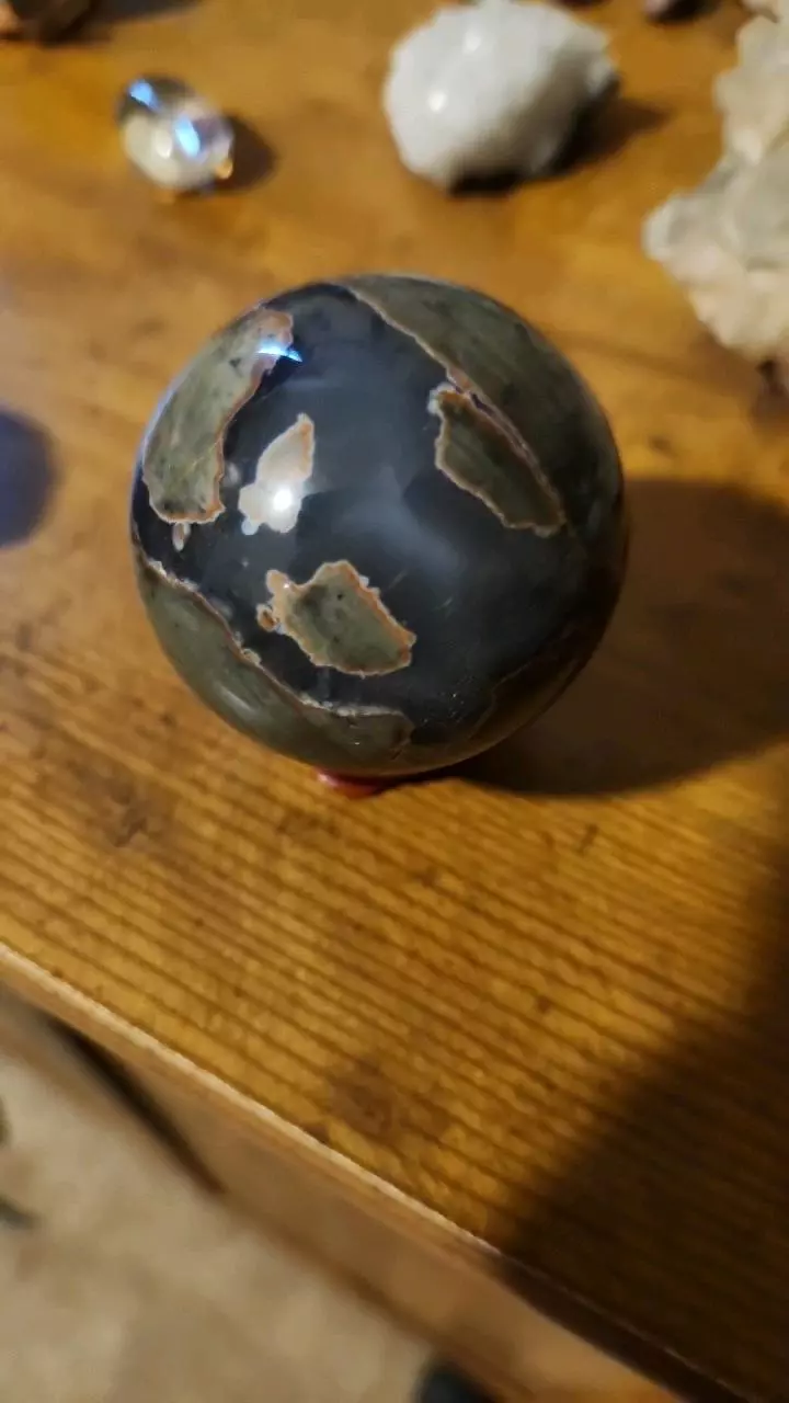 Red Volcano Agate Sphere thumbnail