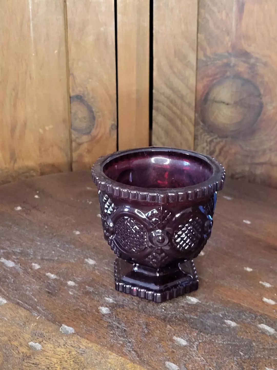 Vintage Avon 1876 Cape Cod ruby red glass thumbnail