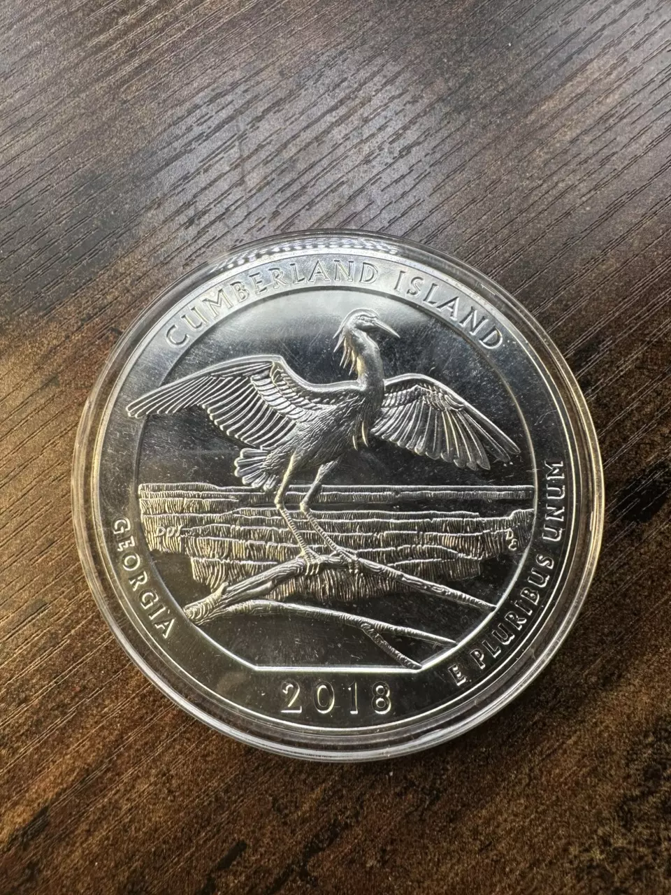 5oz Silver Cumberland Island 2018 America The Beautiful Round thumbnail