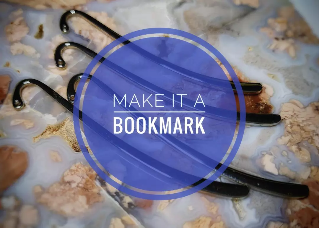 Make it a BOOKMARK: silver tone, flat/curved metal bookmark blank DIY thumbnail