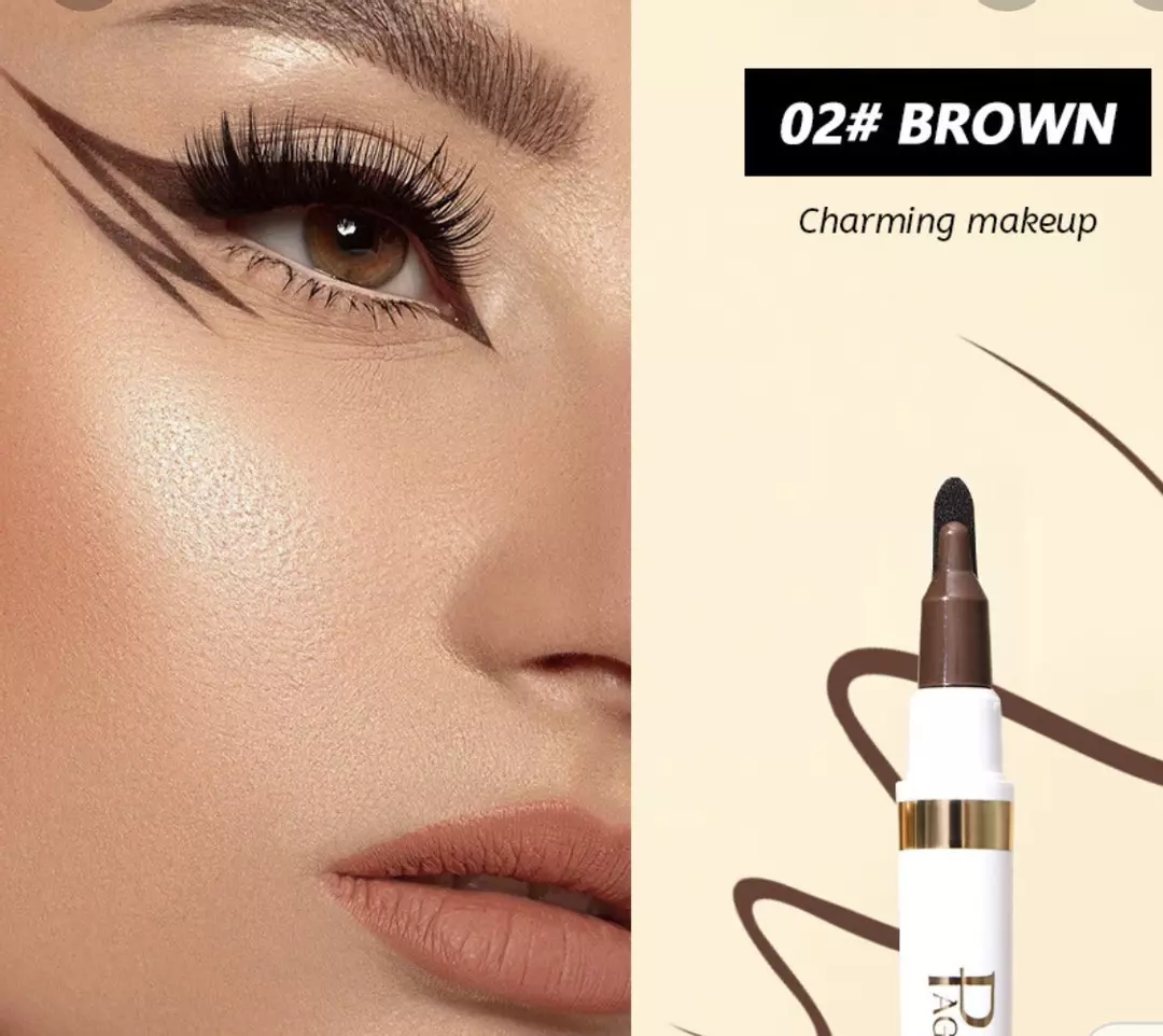 PAGEVINE Calligraphy Eyeliner Pen Waterproof Brown thumbnail