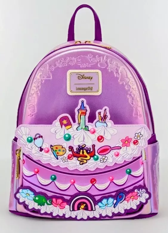 LOUNGEFLY DISNEY RAPUNZEL TANGLED CAKE BACKPACK NWT thumbnail