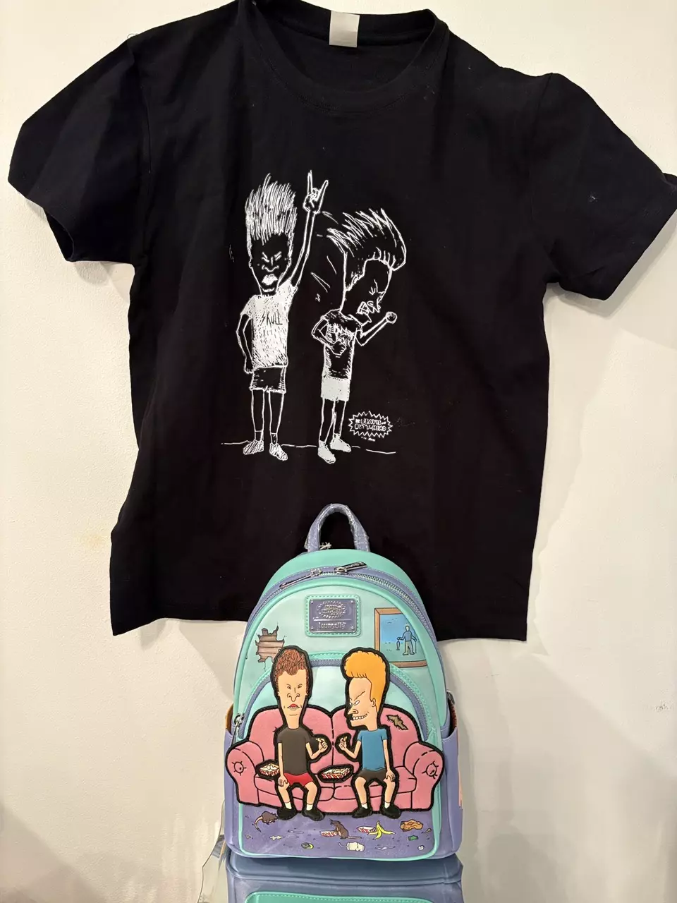 Beavis and Butt-Head Exclusive Backpack + Rock Out Tee (L) ~ BUNDLE thumbnail