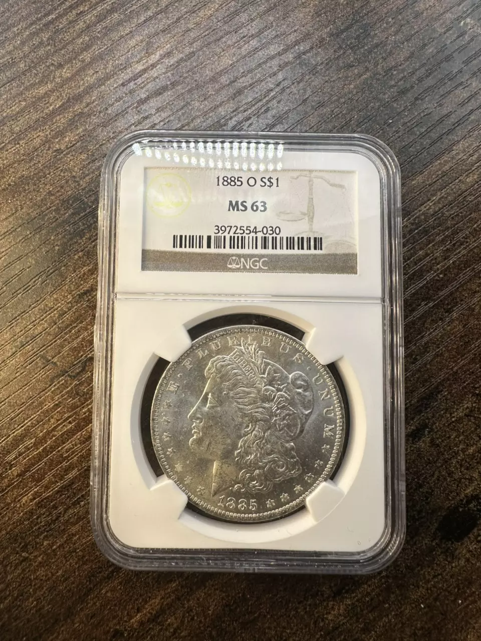 1883-O Morgan Silver Dollar Graded NGC MS62 thumbnail