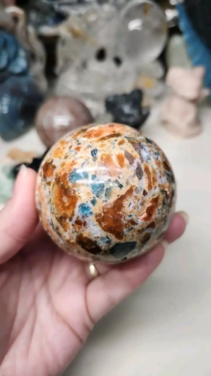 Sun Stone sphere w/stand (3) thumbnail
