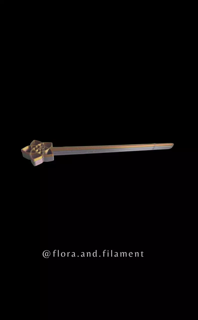 3D printed hoya flower stakes🌸🌸set of (3) thumbnail