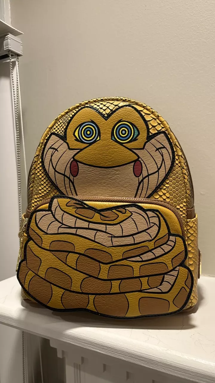HT Loungefly Jungle Book Kaa Cosplay Backpack thumbnail