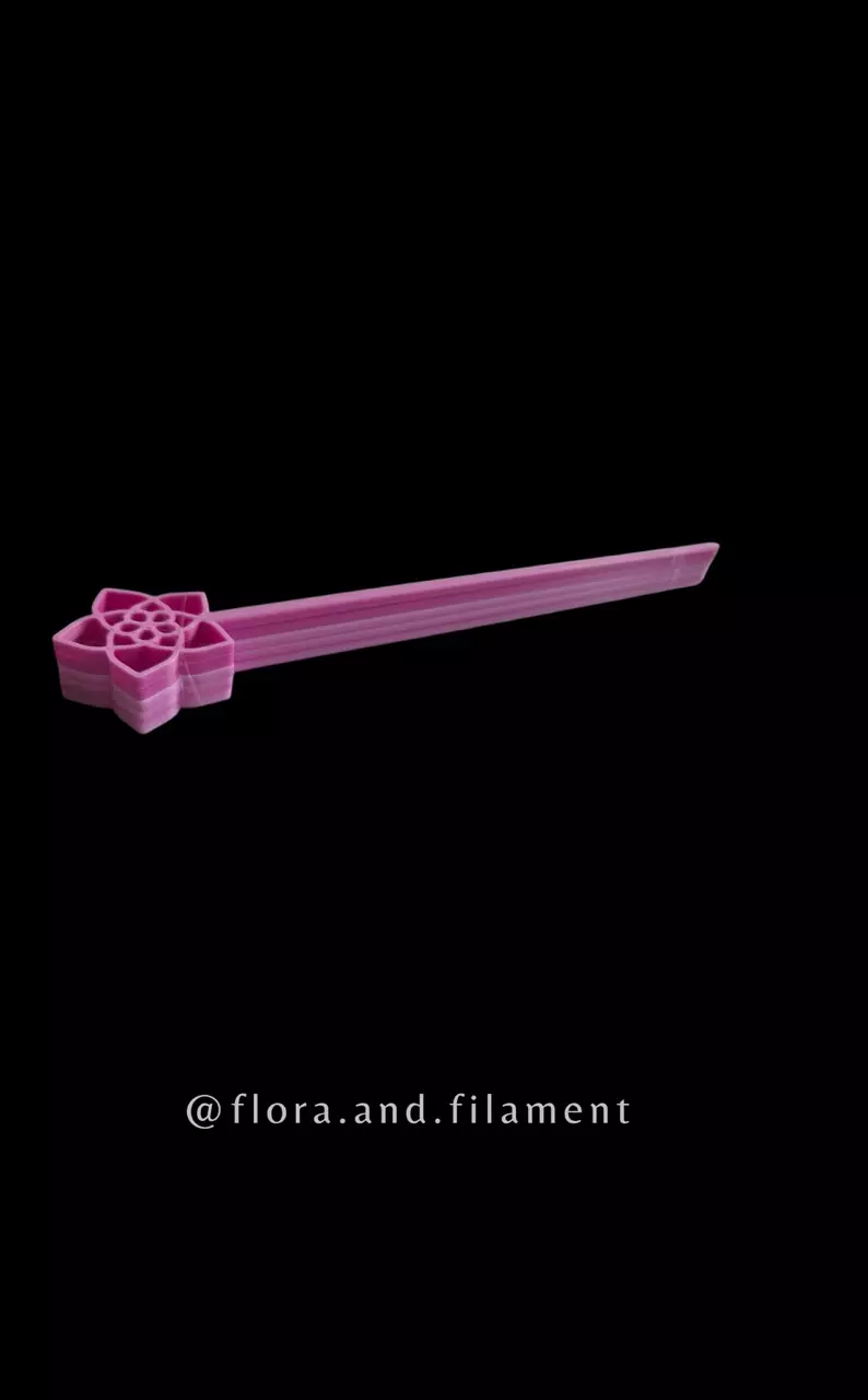 🎀Pink ombré 3D printed hoya flower stakes 🎀 Set of (5)🎀 thumbnail