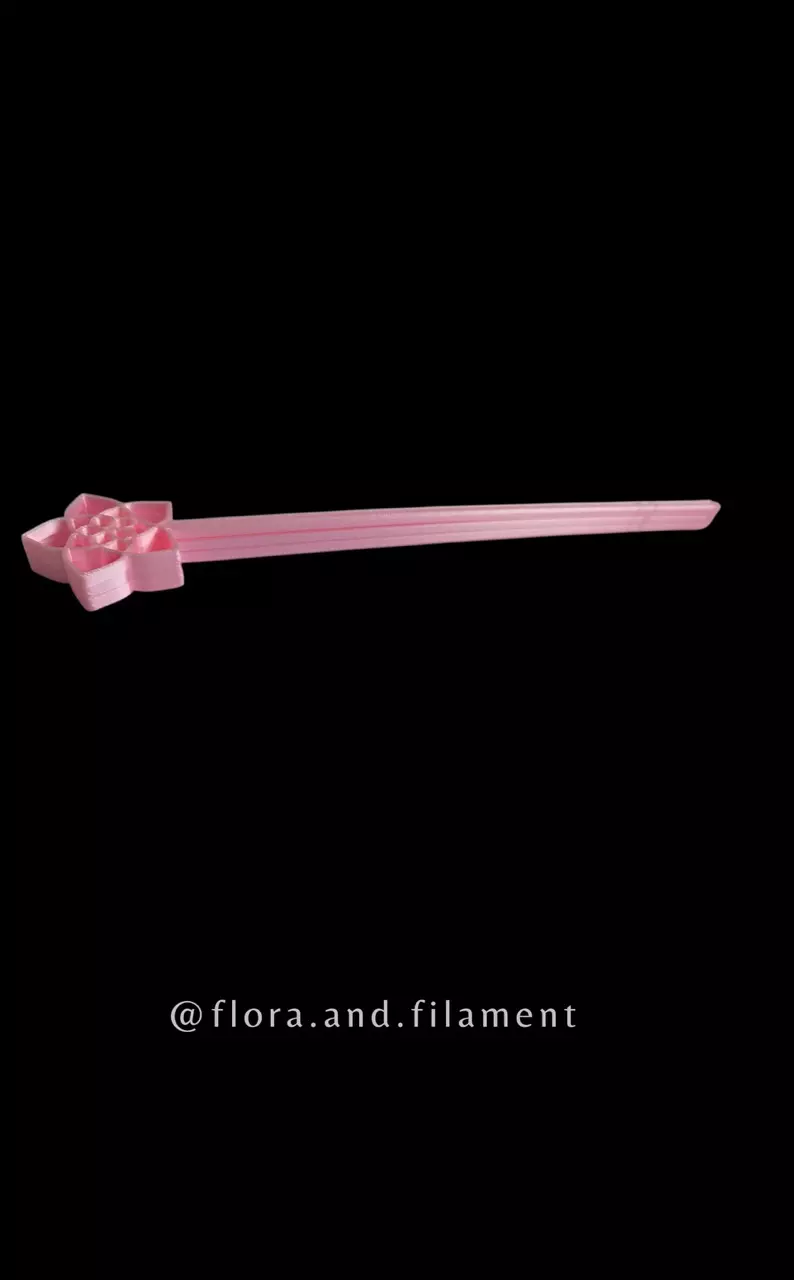 🌸🌸3D printed hoya flower stakes🌸🌸set of (3)🌸🌸cotton candy pink🌸🌸 thumbnail