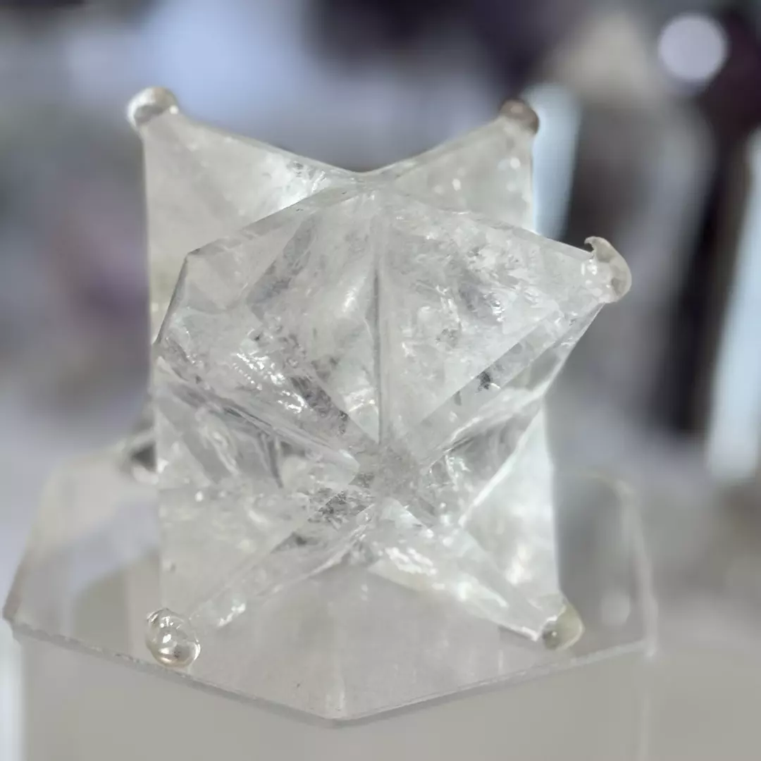 Merkaba Clear Quartz Crystal - Large thumbnail