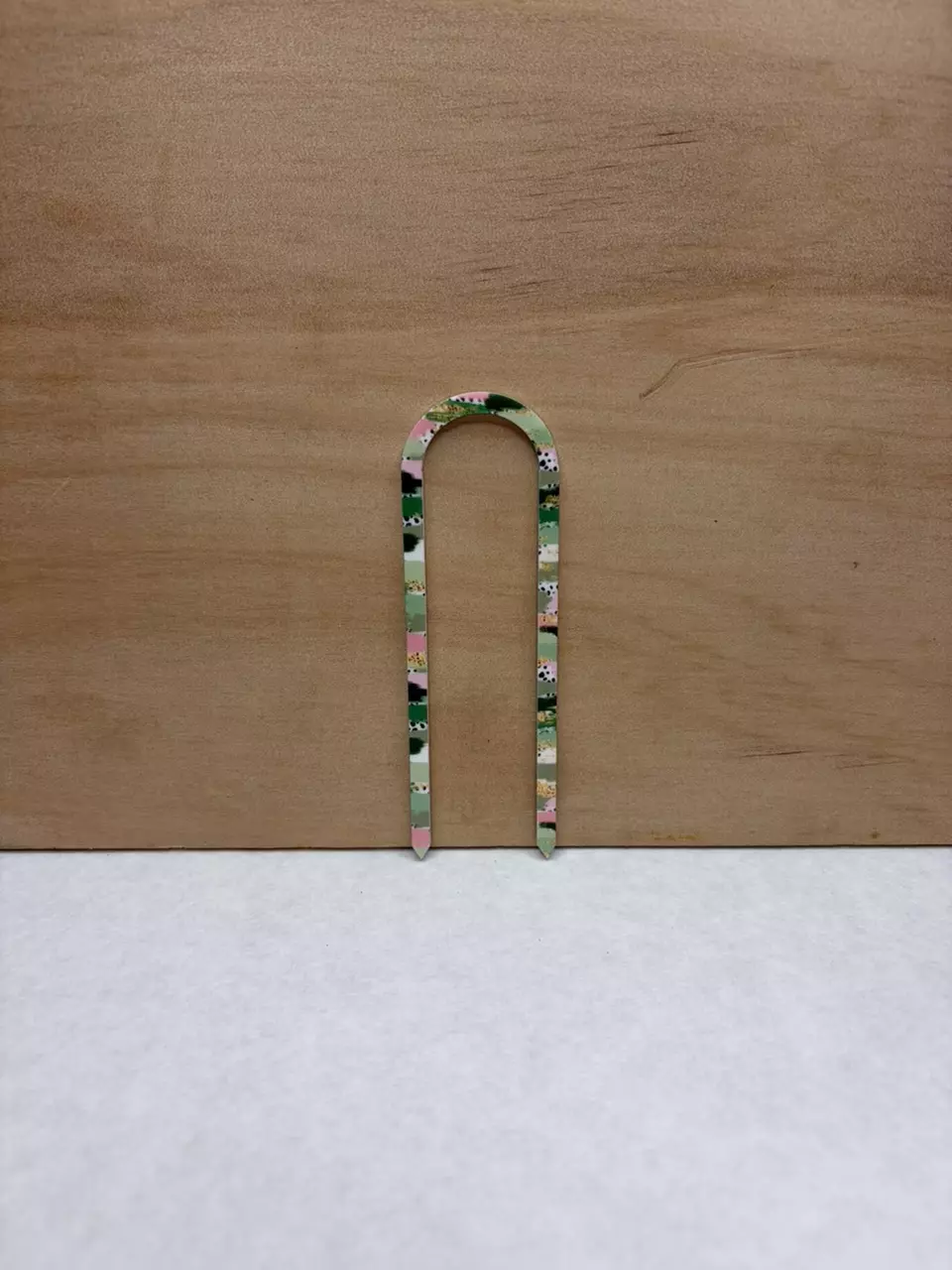 3pk Pink/Green Brush Strokes 4” Rounded Trellis thumbnail