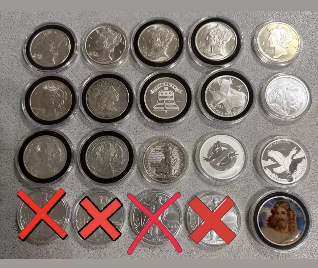 1oz Silver rounds of your choice!! Msg me the one you want!  Or will be random thumbnail