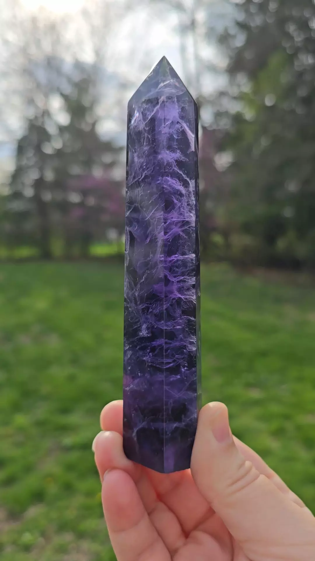 Stunning Purple/Blue Fluorite Tower thumbnail