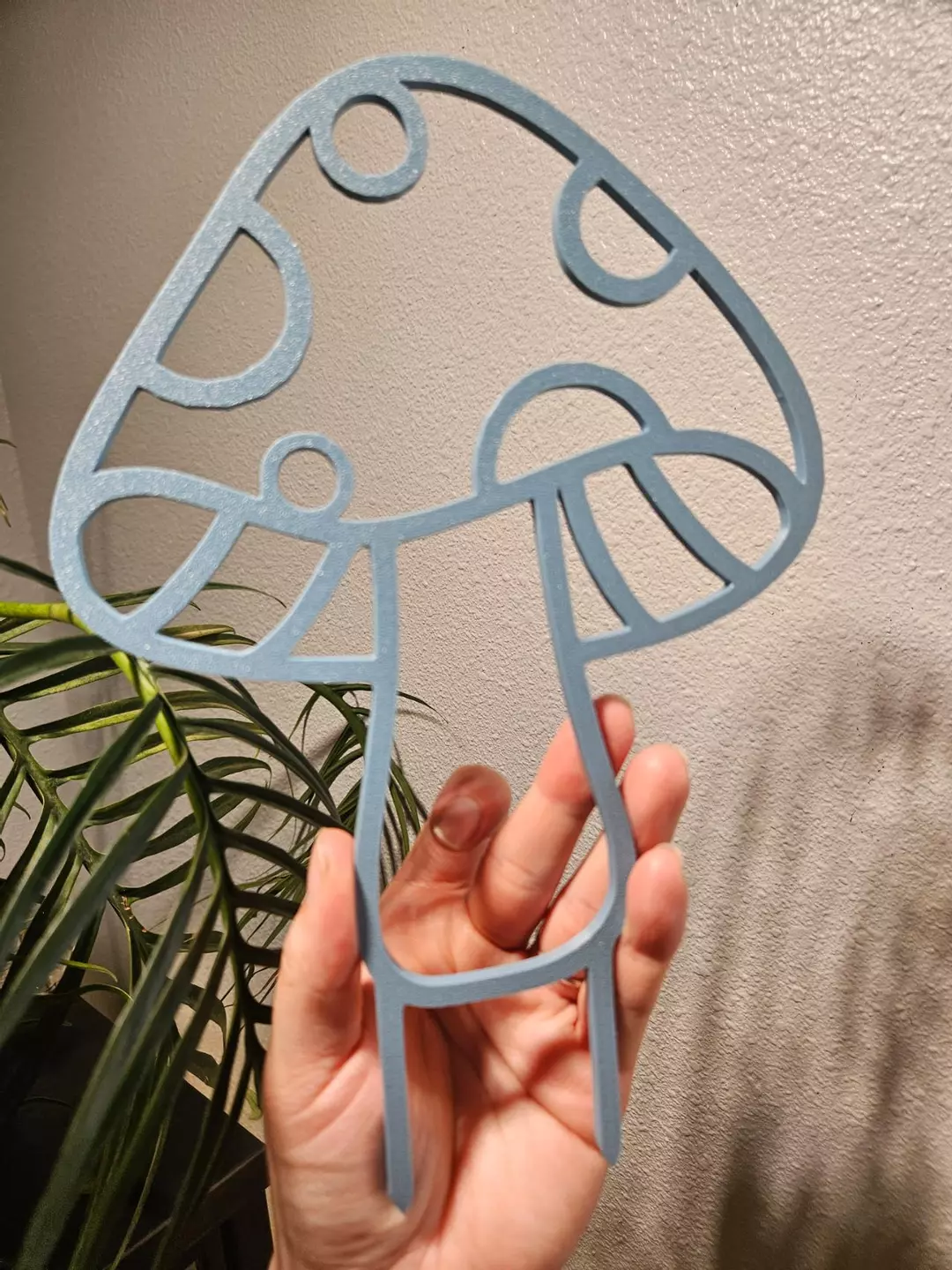 Blue mushroom trellis thumbnail