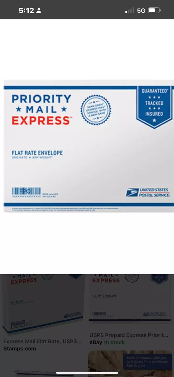 Priority express thumbnail