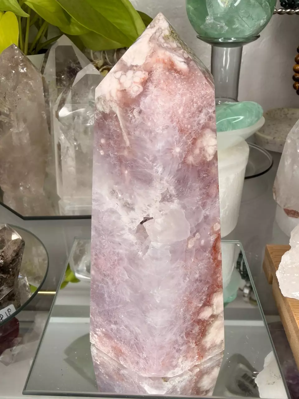 Pink Amethyst x Flower Agate Tower thumbnail