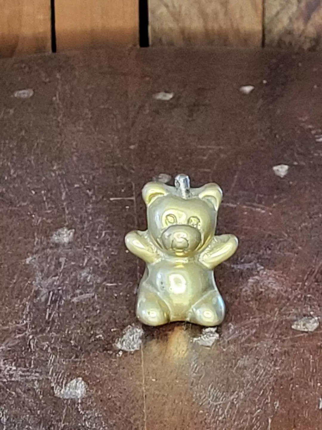 Brass teddy charm thumbnail
