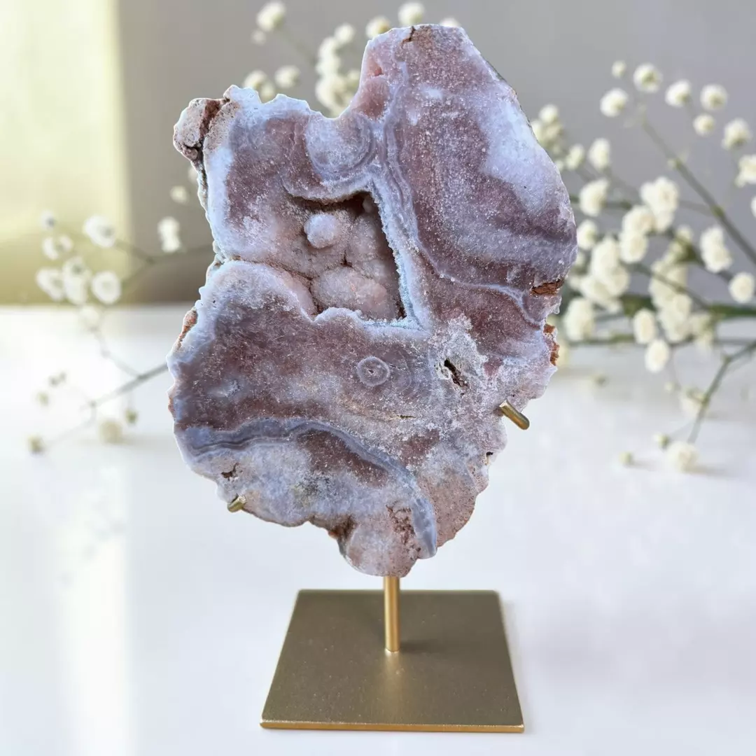Pink Amethyst Slab on Stand thumbnail