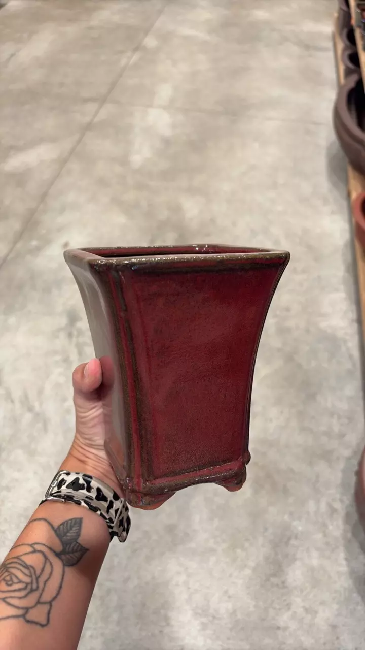 4″ – Glazed Bonsai Pots – Cascade - E thumbnail