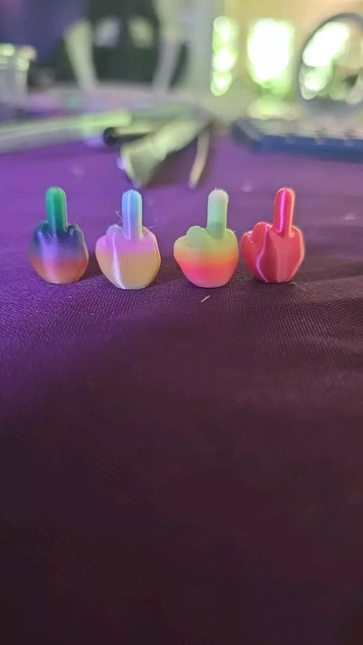 F - YOU - 3D printed middle finger 1ct thumbnail