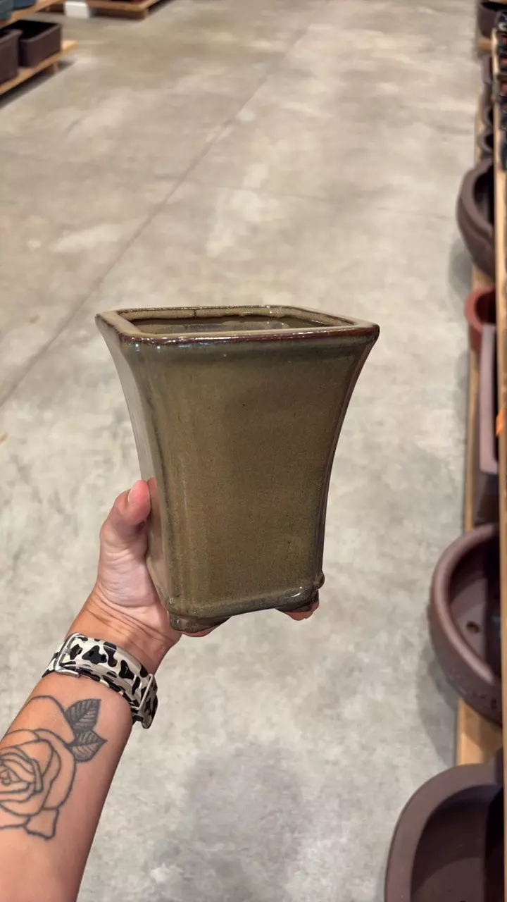 4″ – Glazed Bonsai Pots – Cascade - D thumbnail