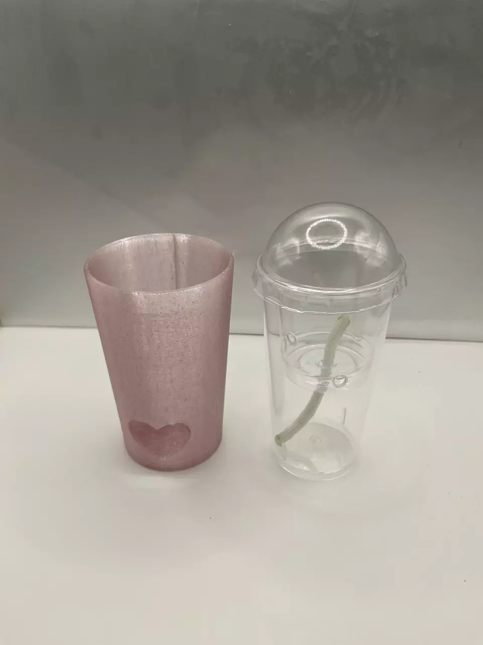 Heart Corm cup cover w/ plastic cup included thumbnail